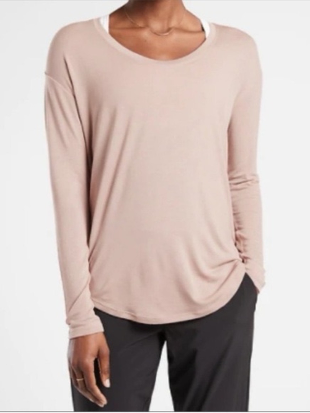 Athleta Blush Cloudlight Stratus Long Sleeve Too